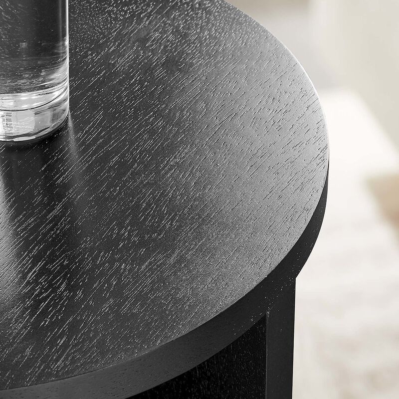 Silas Round Wood Side Table image number 7