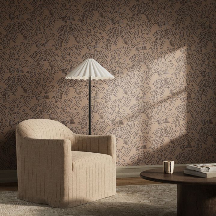 Balkan Wallpaper by Four Hands Art Studio - Balkan Black & Tan II