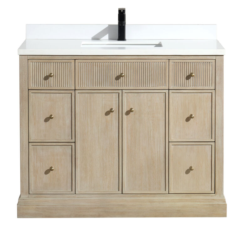 Redondo 42" Bathroom Vanity Ash Oak