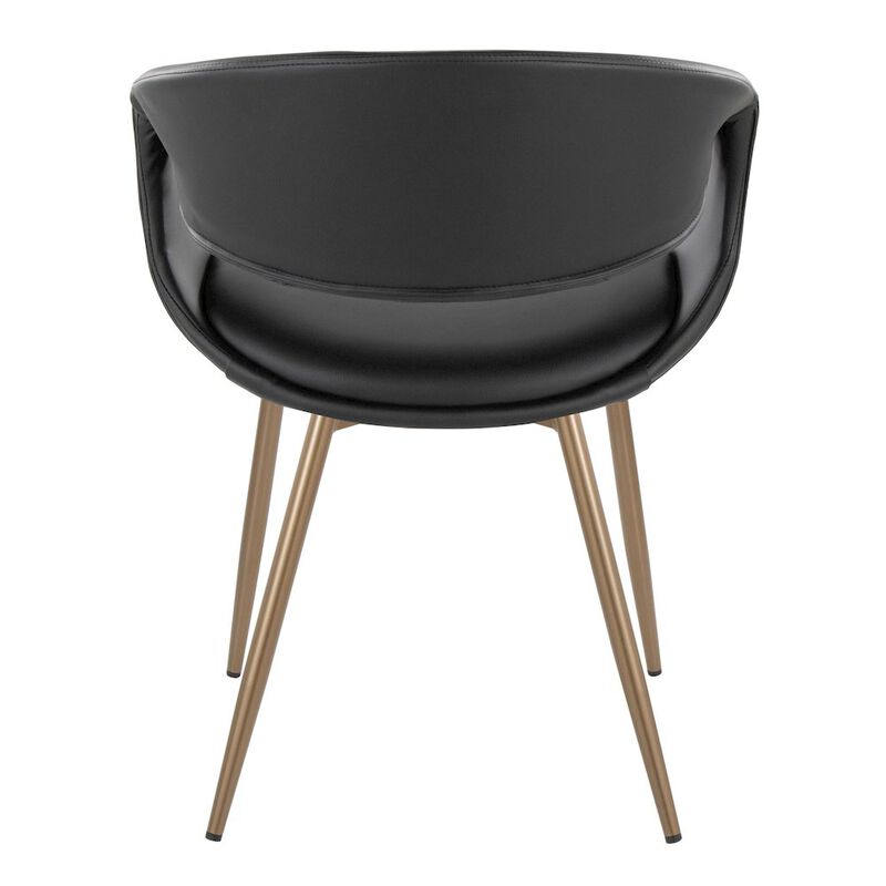 LumiSource Curvo Upholstered Chair - Set of 2