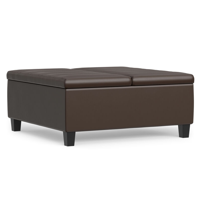Simpli Home Ellis Coffee Table Storage Ottoman image number 6