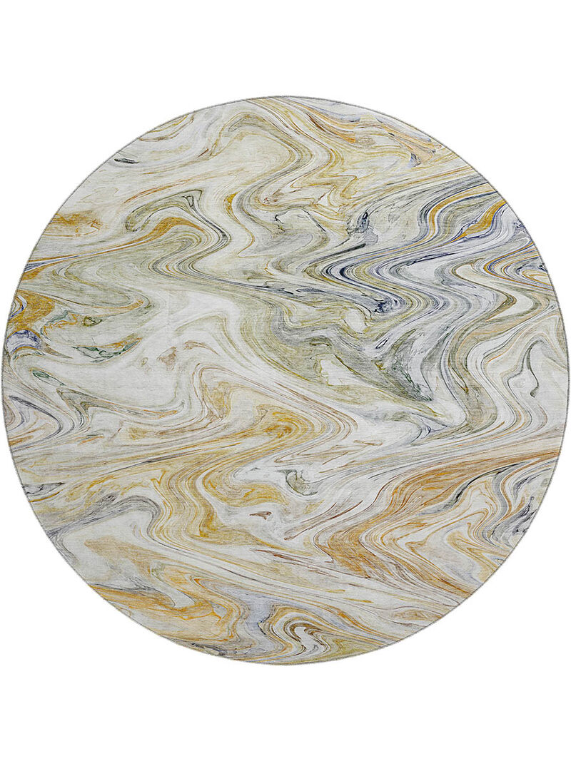 Ravenna RN8 Linen 8' Round Rug