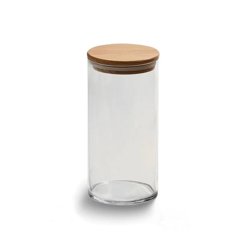 Medium Round Glass Container image number 0
