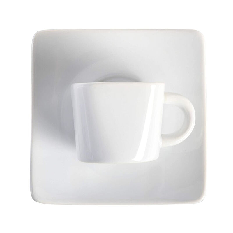 Gibson Elite Gracious Dining 12 Piece 3.25 Ounce Ceramic Espresso Cup and Saucer Set in White