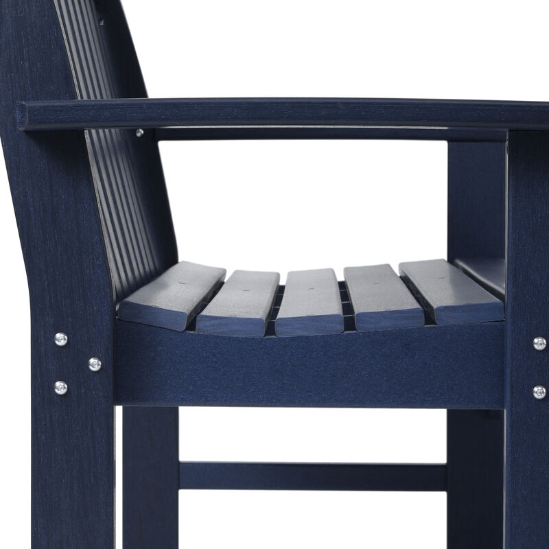 WestinTrends 3-Piece HDPE Outdoor Patio Furniture Couch and Coffee Table Set