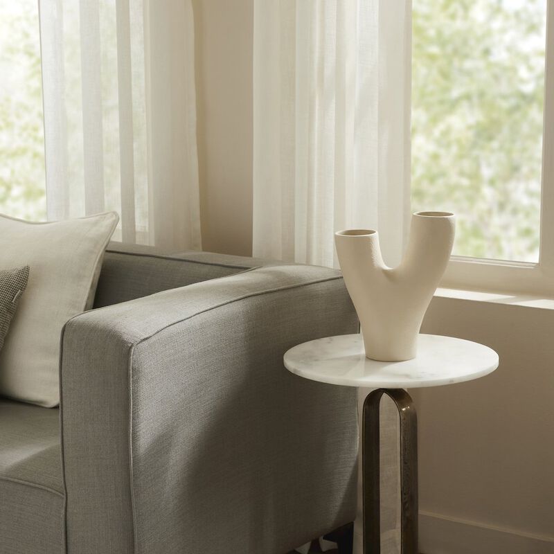 Renwil Wisteria Large Vase In Cream Color