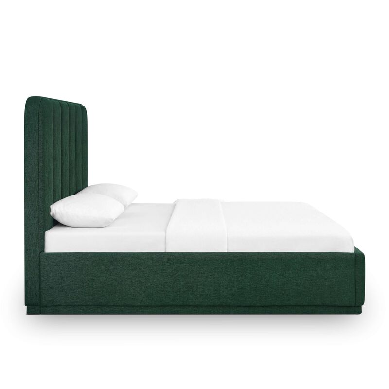 Parker Green Performance Velvet King Bed image number 2