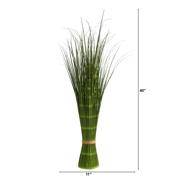 HomPlanti 40" Onion Grass Artificial Plant