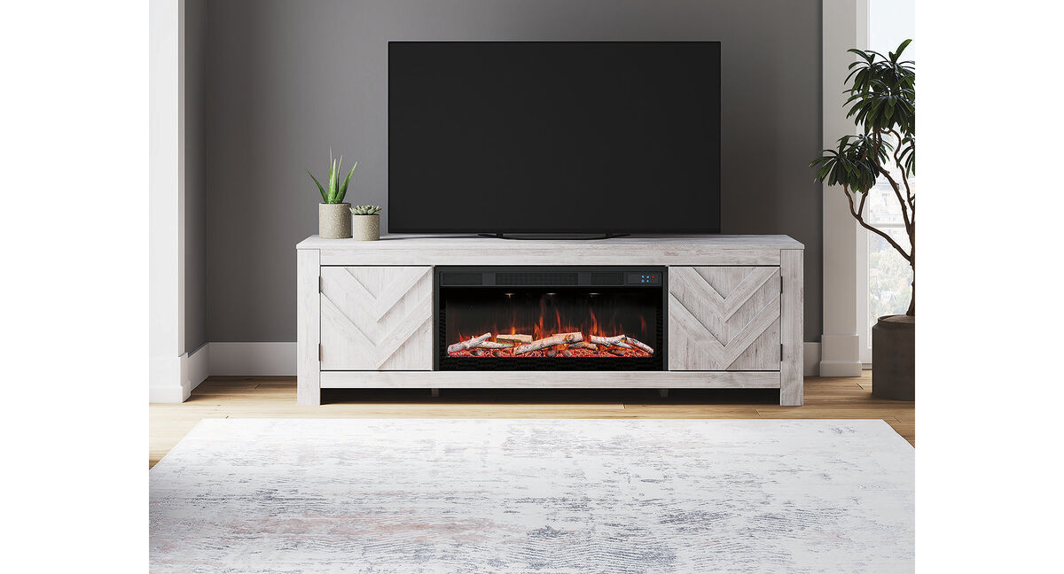 Cayboni 71" TV Stand with Electric Fireplace