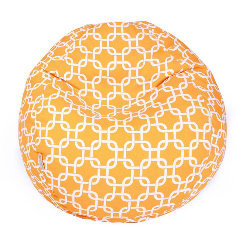 Majestic Home Goods Large Bean Bag Links Yellow