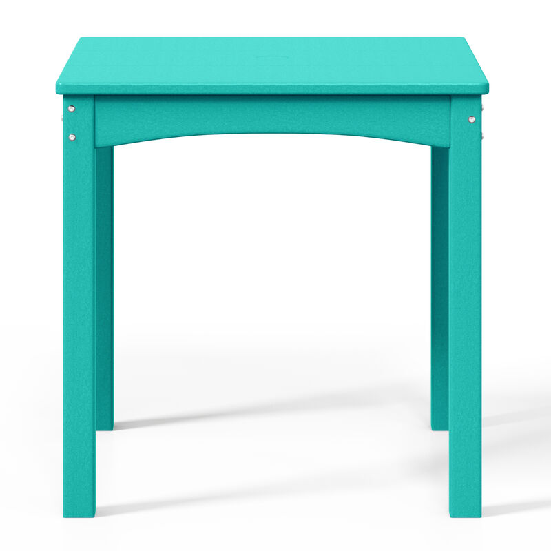 WestinTrends Kids 24" Wide HDPE Plastic Childrens Square Dinner Table image number 0