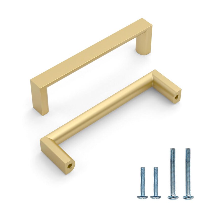KNOKLOCK 10 Pack 3 Inch(76mm) Kitchen Cabinet Handles Gold Cabinet Pulls Kitchen Cabinet Hardware Drawer Pulls for Cupboard Ward