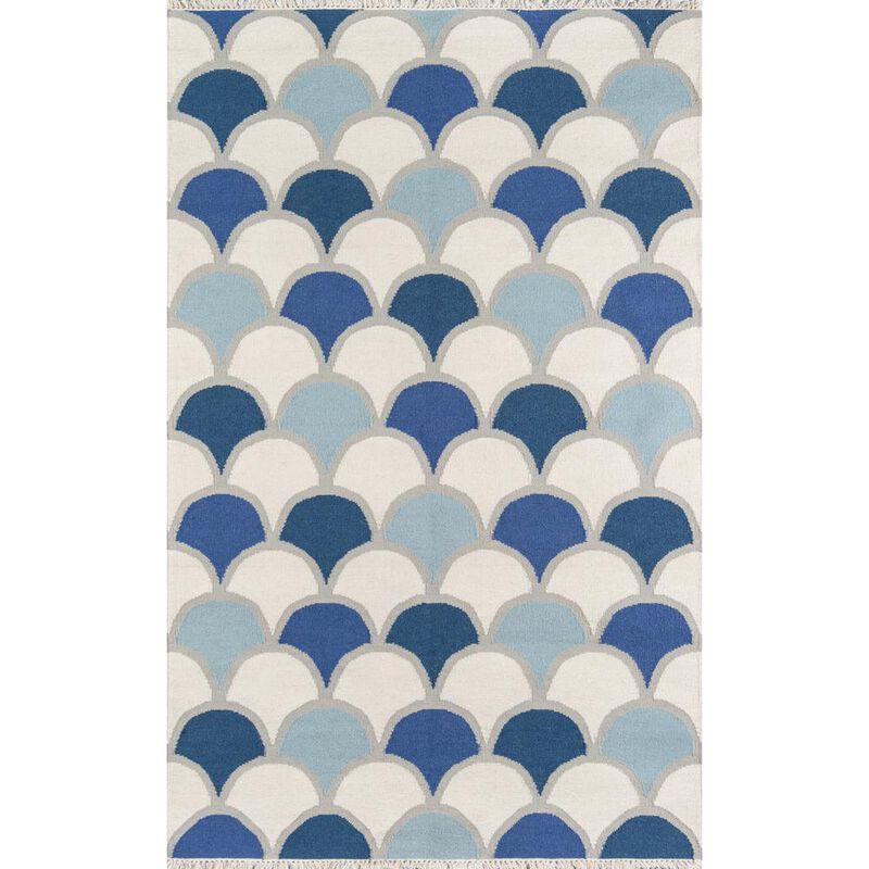 Novogratz Contemporary Rectangle Area Rug, Blue, 2' X 3'