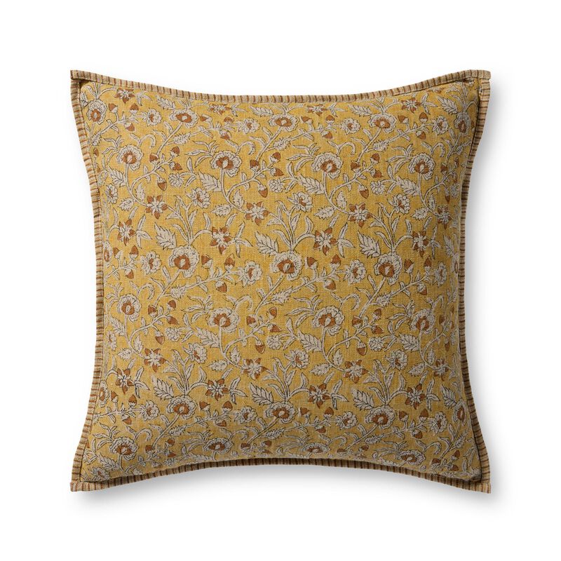 PLL0164 Gold/Multi 22'' x 22'' Polyester Pillow image number 0