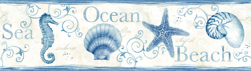 Island Bay Blue Starfish Wallpaper image number 0