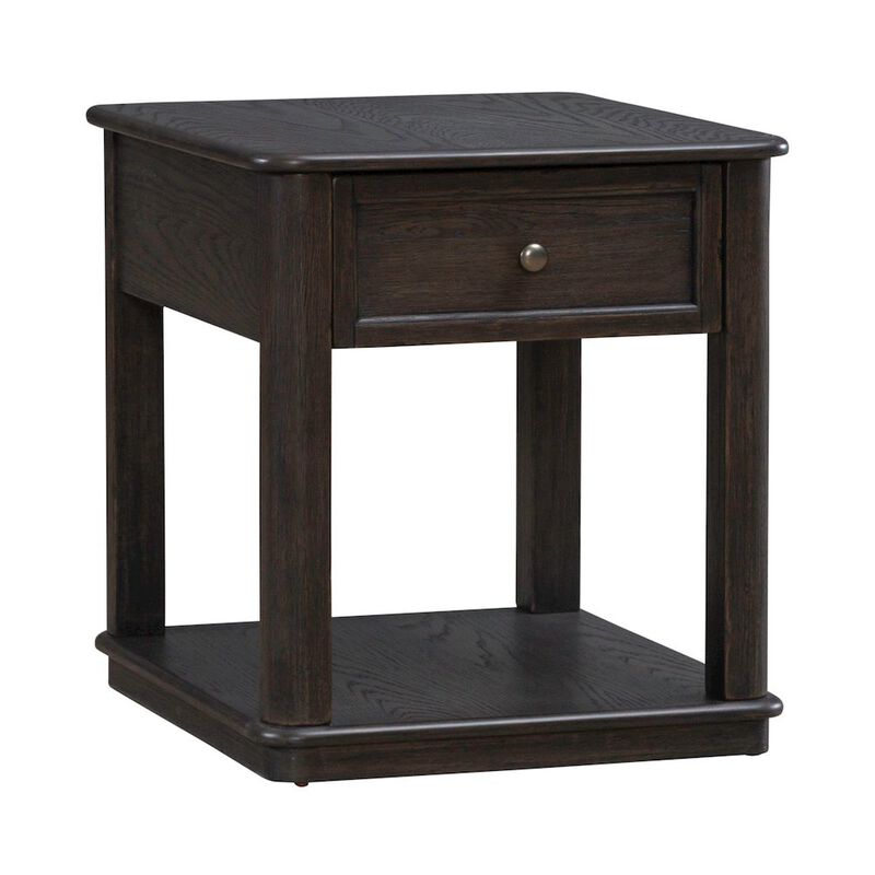 Liberty Furniture Wallace End Table for Living Room - Aged Oak image number 7