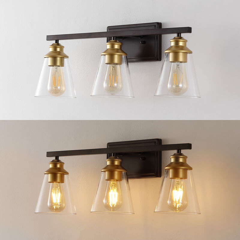 Arlo 22.88" 3-Light Vintage Classic Vanity Light with Bathroom Hardware Accessory 5-Piece Set