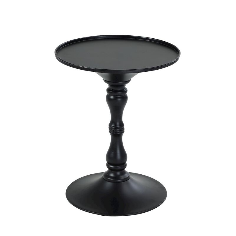 Pangea Home Bishop Side Table Black