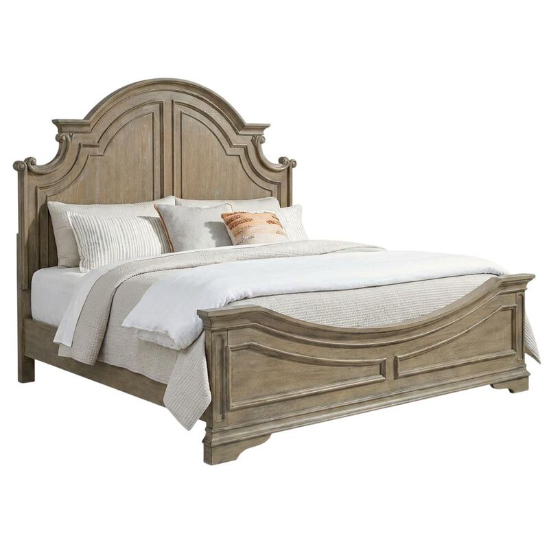 Liberty Furniture Magnolia Manor Queen Panel Bed in Weathered Bisque image number 0