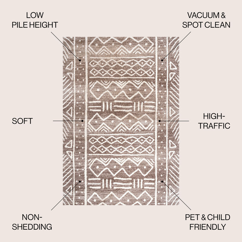 Amanar Tribal Geometric Area Rug