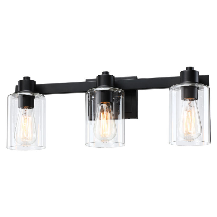 22" Modern 3-Light Dimmable Indoor Wall Sconce