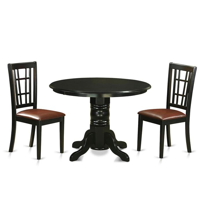 3 Pc Dining room set for 2-Dinette Table and 2 dinette Chairs