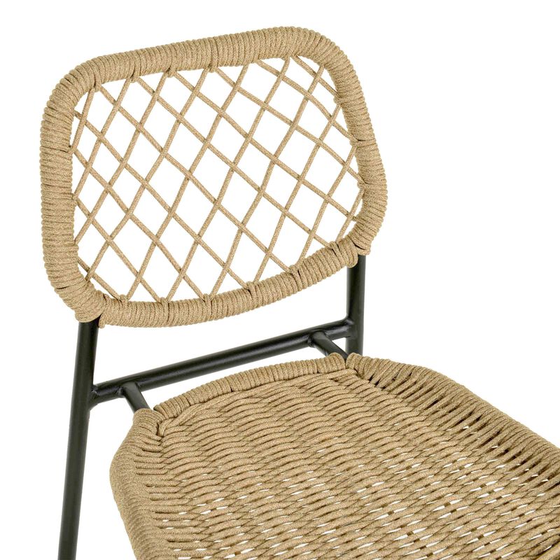Lucy Natural Dyed Cord Outdoor Counter Stool