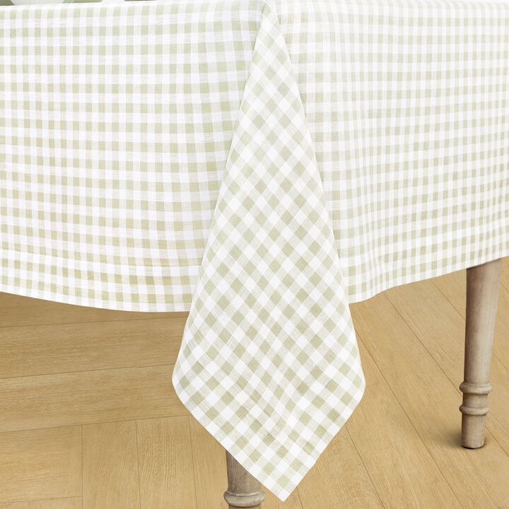Linen Tablecloth - Gingham Check