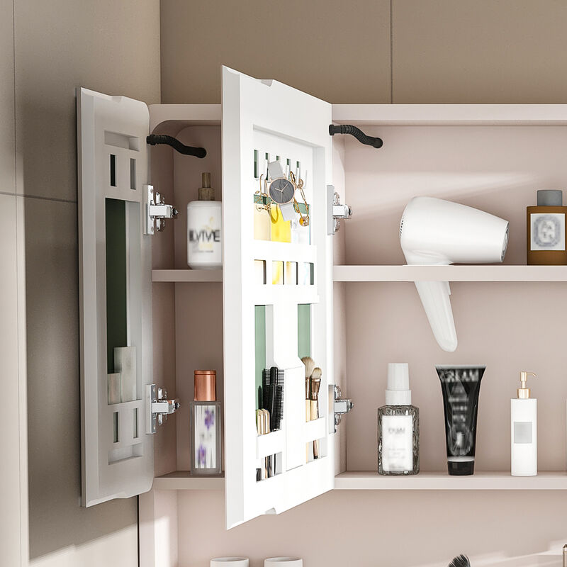ELEMENT ACE Smart LED Mirror Cabinet with Defogging and Adjustable Lighting for Modern Bathroom Storage and Organization image number 6
