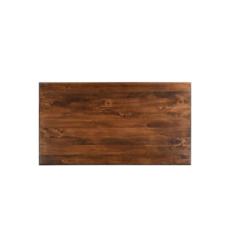 Taran Designs Adrien 75 Solid Wood Double Pedestal Dining Table