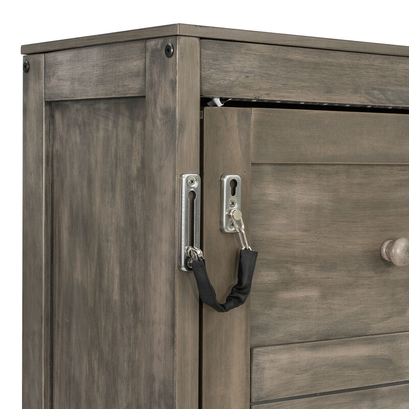 Merax Murphy Bed with Desk & LED Light image number 5