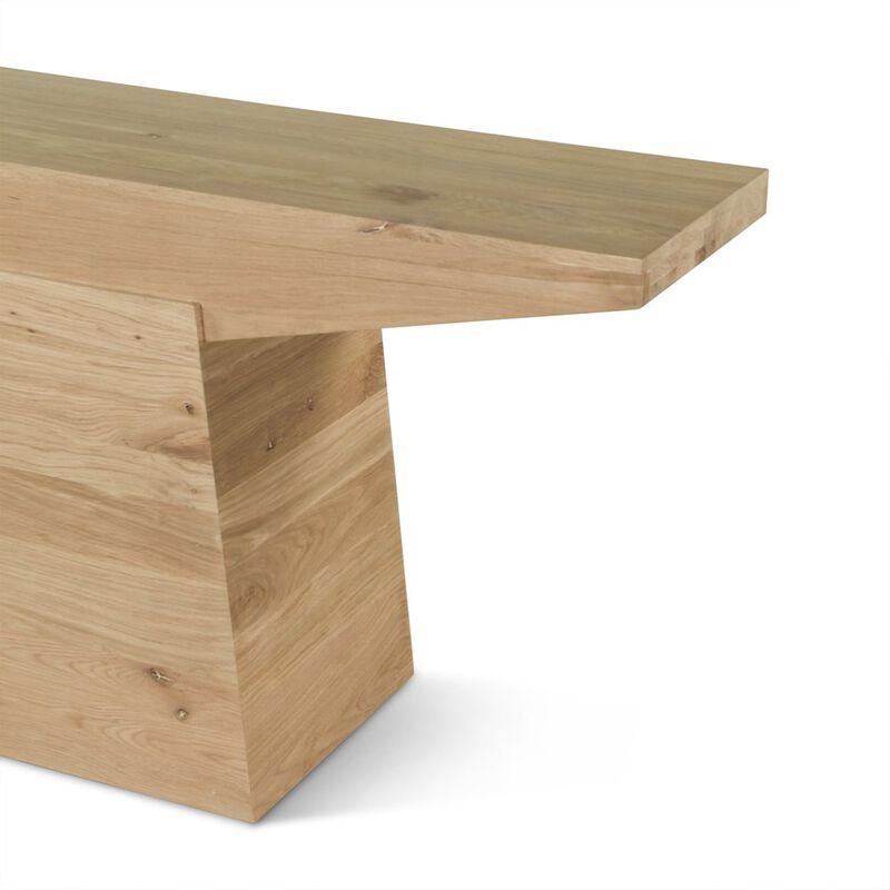 World Interiors Incus 68" Console Table in Oak image number 3