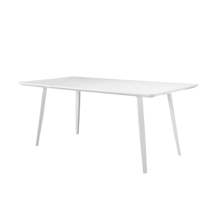 Pangea Home Hal Dining Table Lacquer White