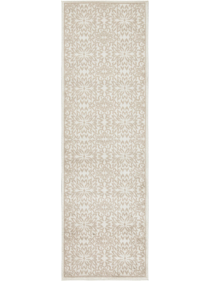 Jubilant JUB06 Ivory/Beige 2' x 6' Rug