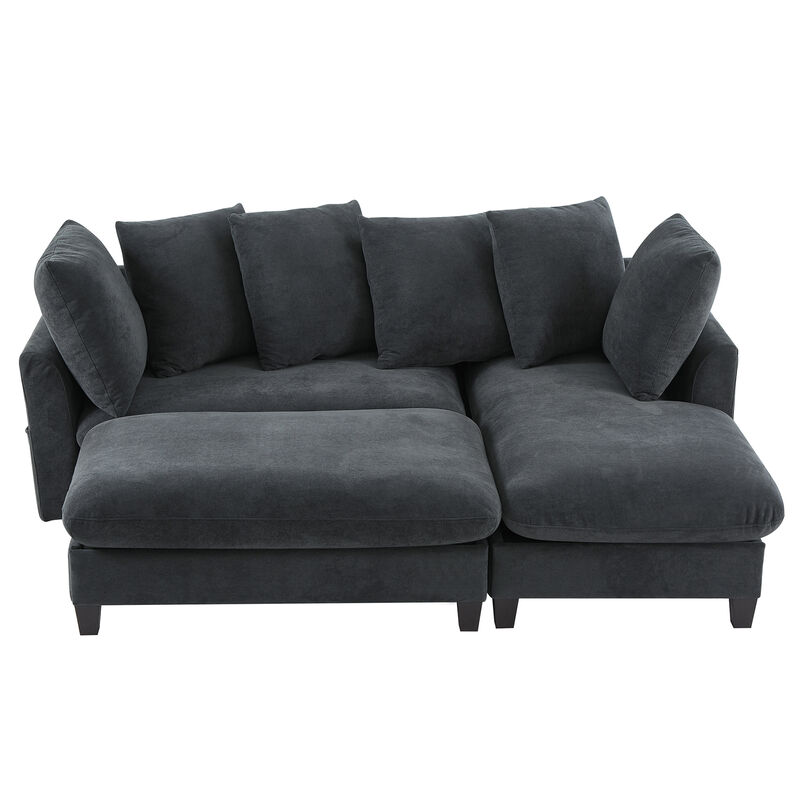 Merax Sectional Sofa L-shaped Sofa Upholstered Sectional Sofa with Ample Storage Space
