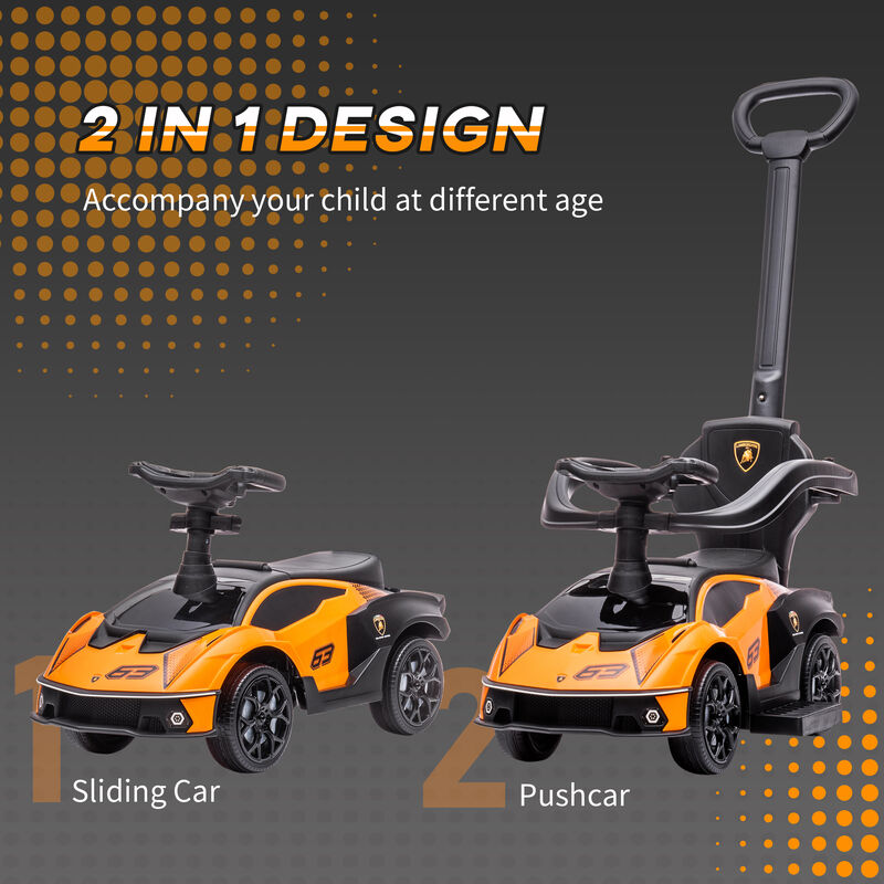 BreeBe Toddler Push Car, Lamborghini Stroller Walking Car image number 3