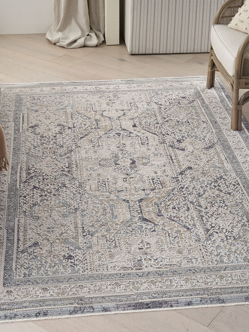 Lynx LNX01 Ivory/Charcoal 2'6" x 4'6" Rug