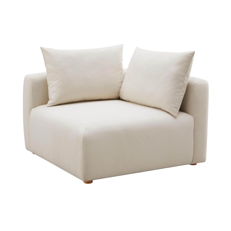 Tov Furniture Hangover Cream Linen Modular Corner Chair image number 2