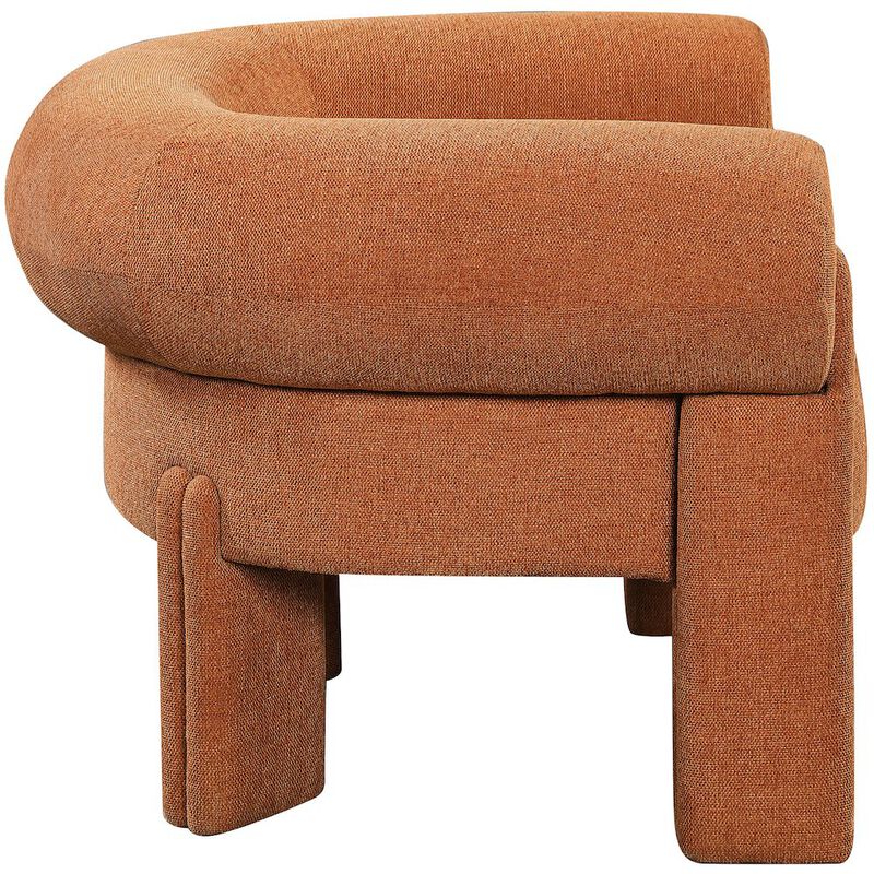 Meridian Furniture Stefano Cognac Polyester Fabric Accent Chair