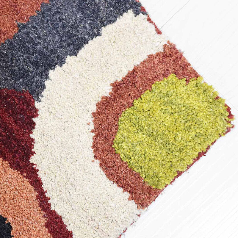 RUGSOTIC CARPETS HAND TUFTED WOOL ECO-FRIENDLY AREA RUGS - Contemporary Modern Design, High Pile Handmade Area Rugs for Living Room, Bed Room (K11125) image number 4
