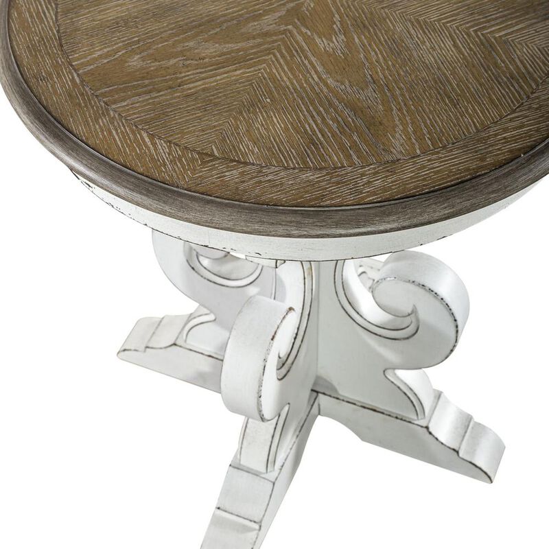 Liberty Furniture Magnolia Manor Round End Table in Antique image number 3
