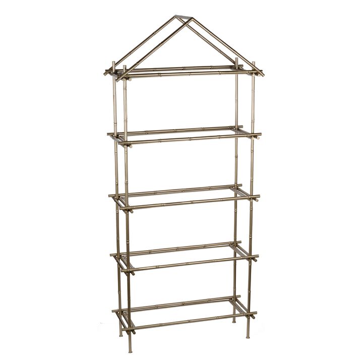 Magnificently Crafted Bamboo Etagere - Benzara
