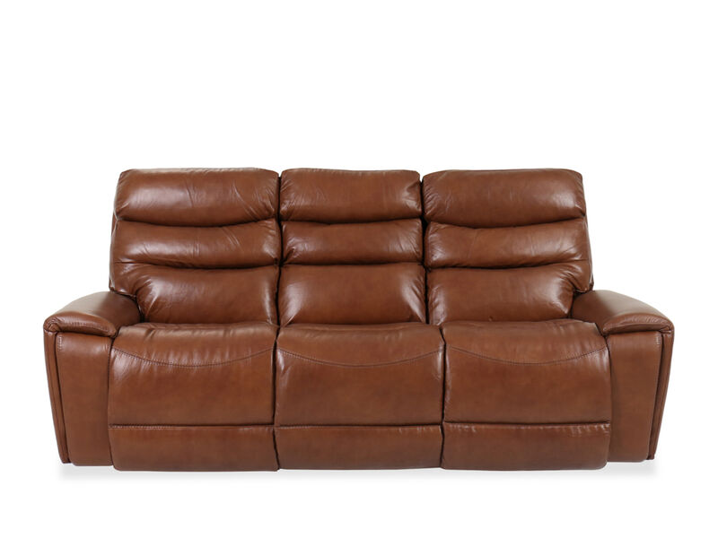 Soren Leather Power Reclining Sofa with Headrest