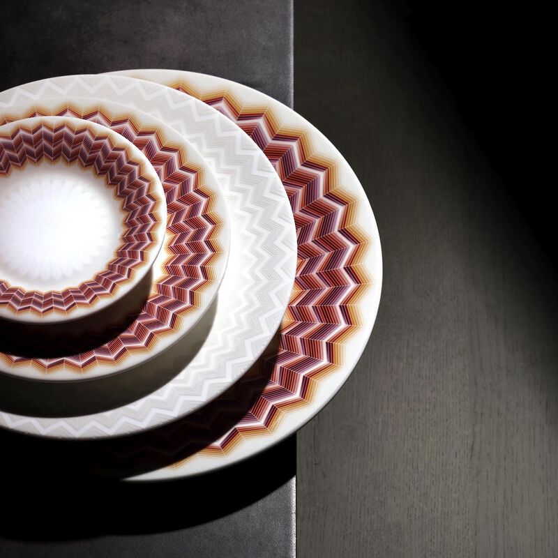 Soup Plates ZIG ZAG JARRIS 156 Set of 2, diam. 8.66" image number 1