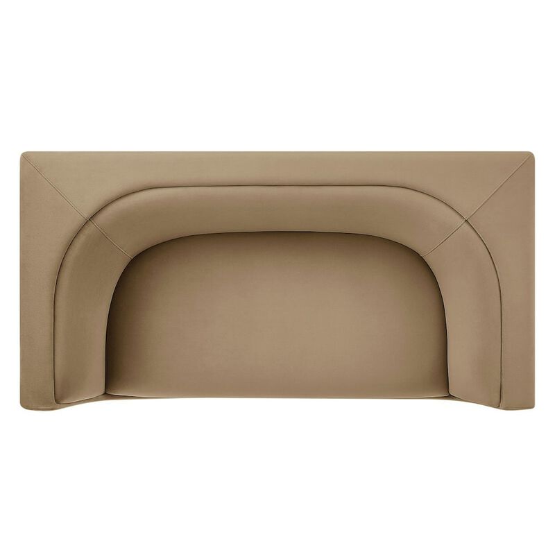Hilda 67" Curved Back Performance Velvet Loveseat image number 7
