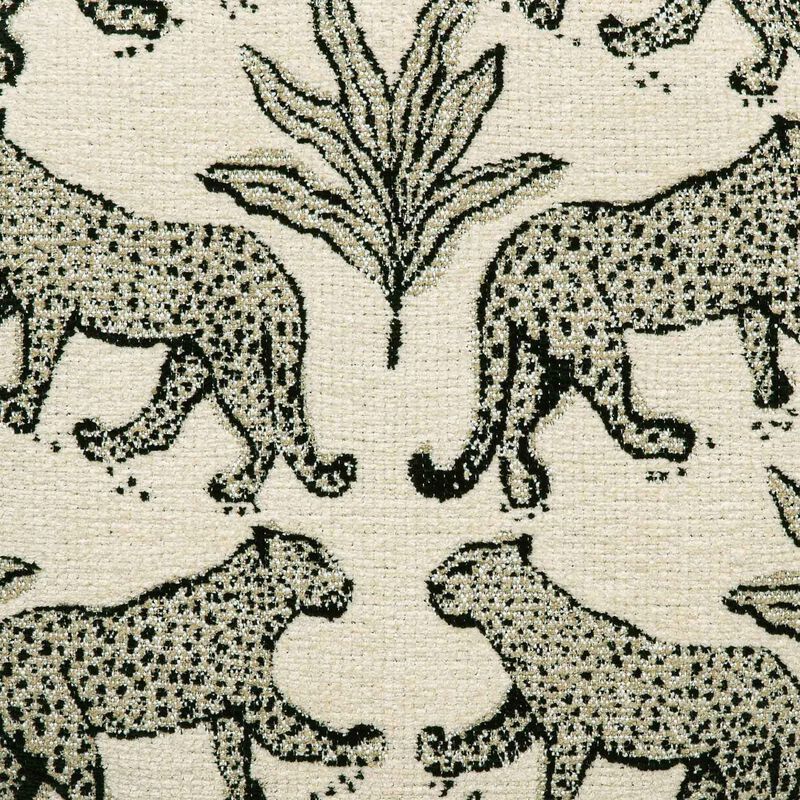 Dex Taupe Leopard Jacquard Ottoman image number 6