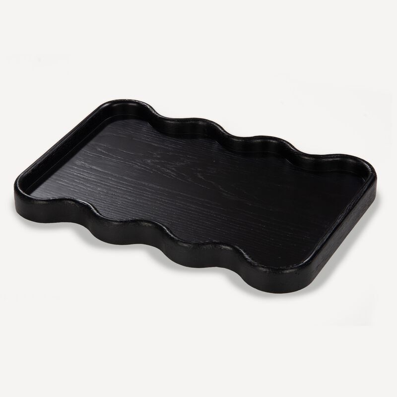 Swirl Tray - Charcoal