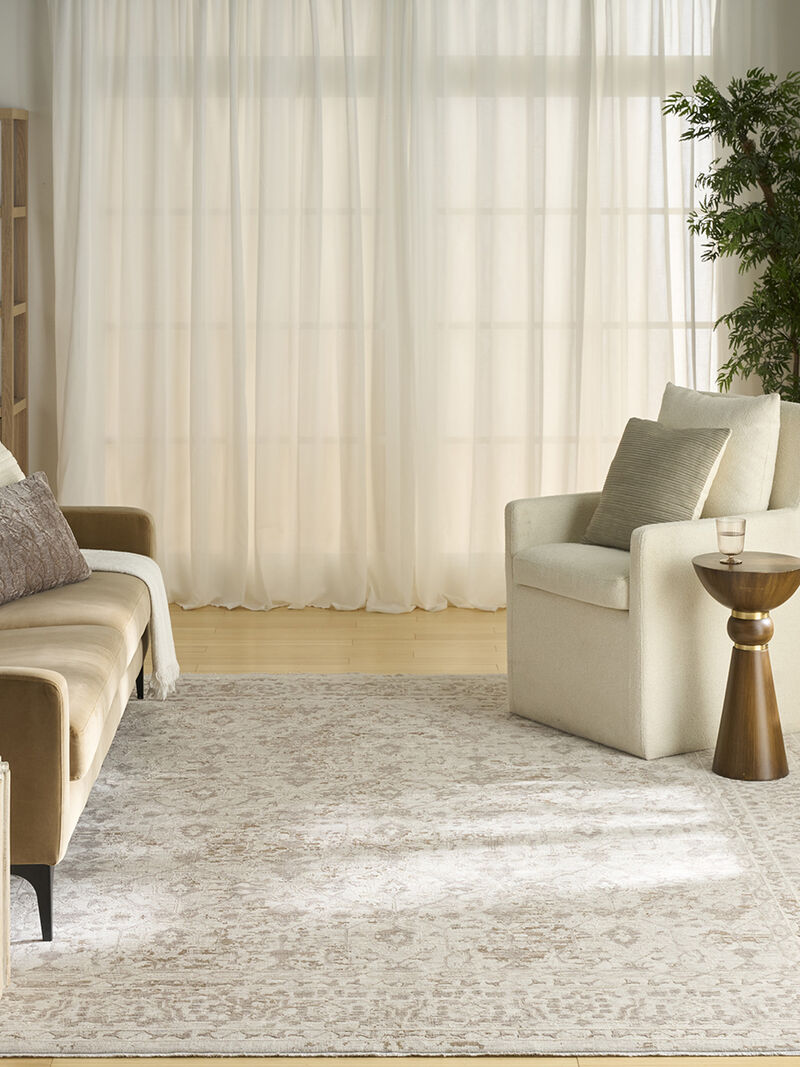 Shadows SHW05 Ivory/Gray 10' x 13' Rug image number 7