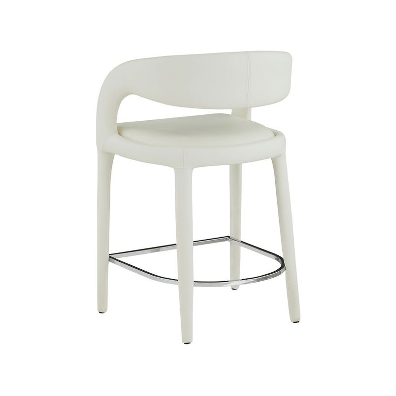 Meridian Furniture Sylvester Vegan Leather Stool
