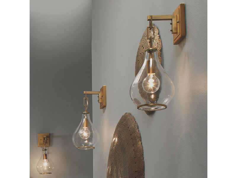 Tear Drop Hanging Wall Sconce